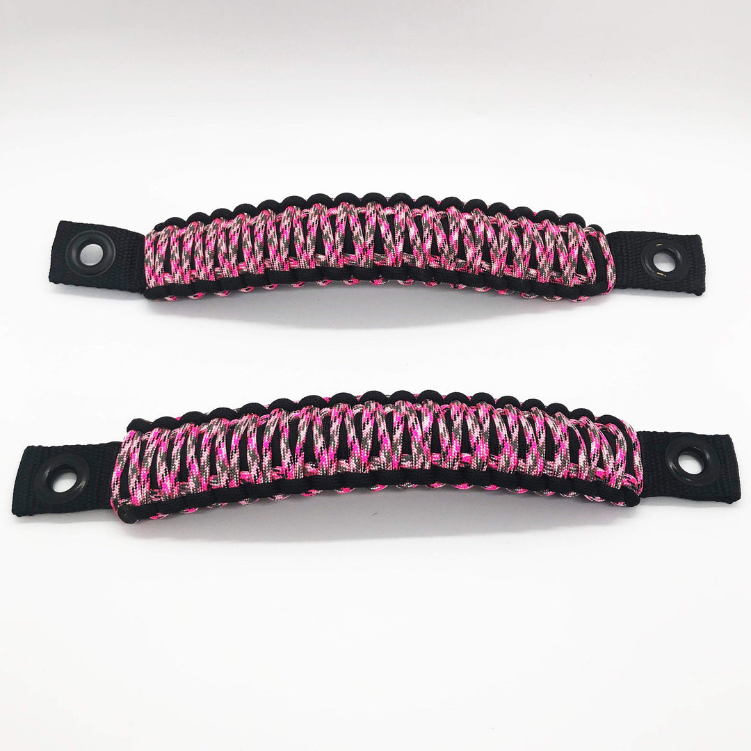Paracord Grab Handles Bolt-On for Jeep® Wrangler JL, JLU & Gladiator 2018+ Made in USA - 550 Paracord | Bartact®