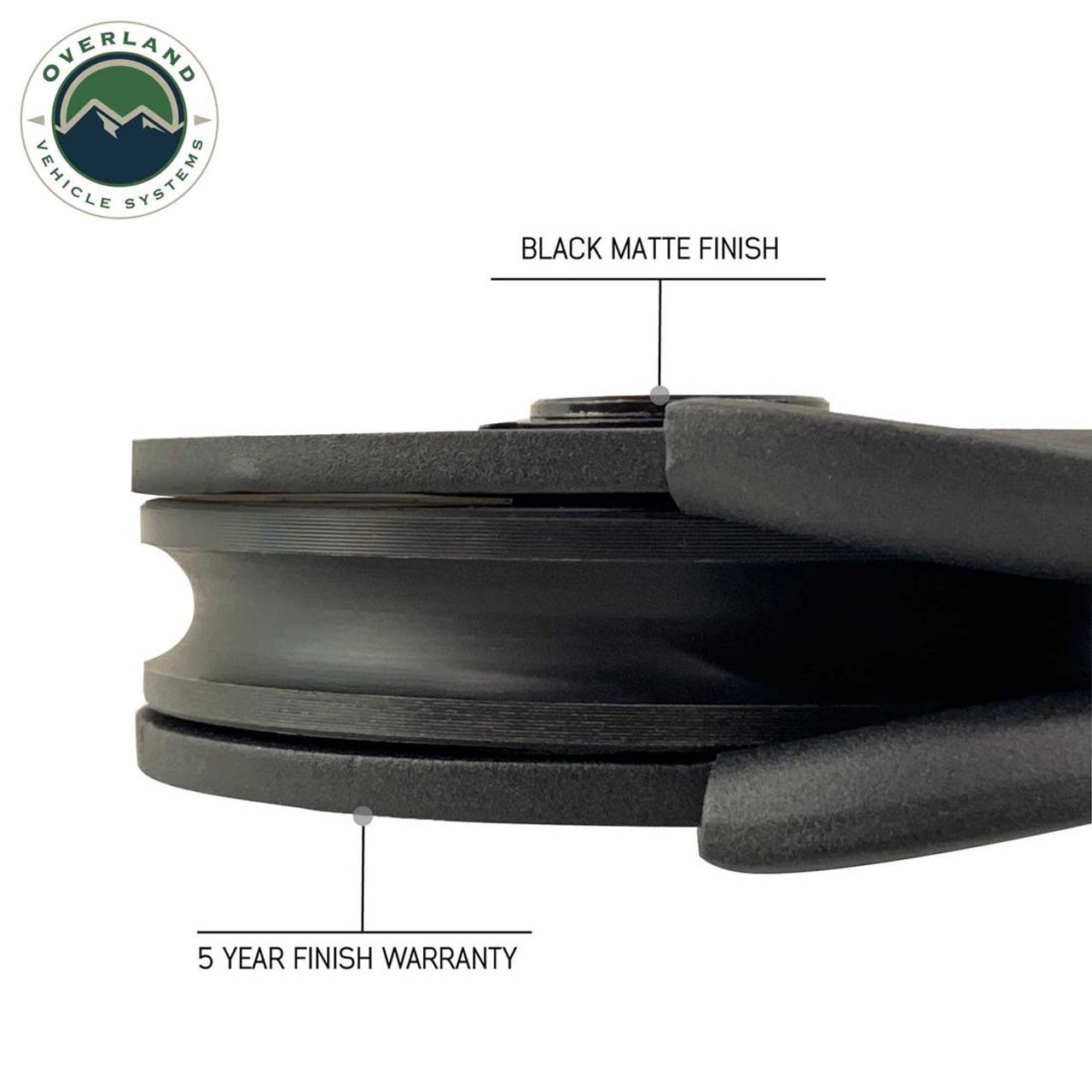 Overland Vehicle System , Pulley system, black, heavy duty snatch block