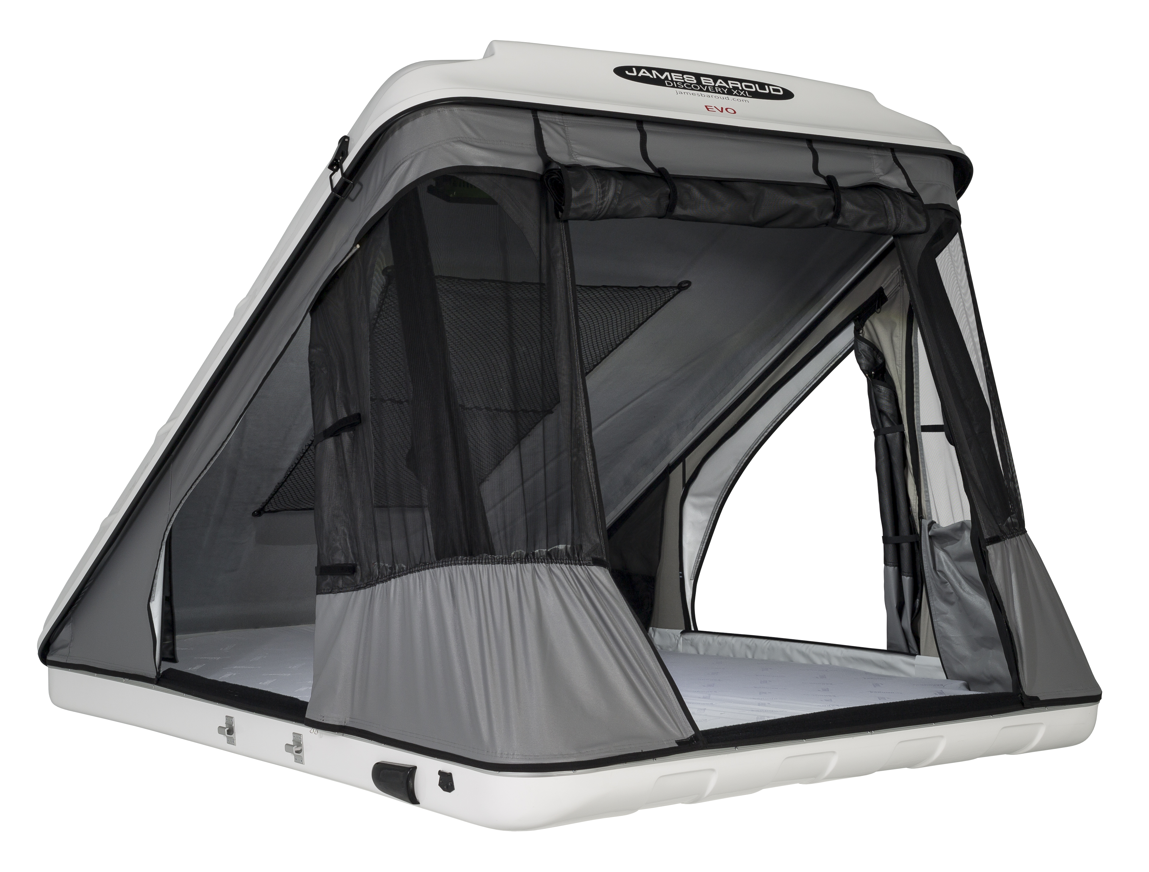 James Baroud Discovery roof top tent in white