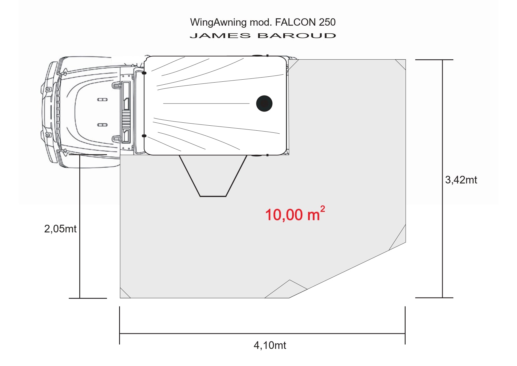 James Baroud Falcon Awning 270°