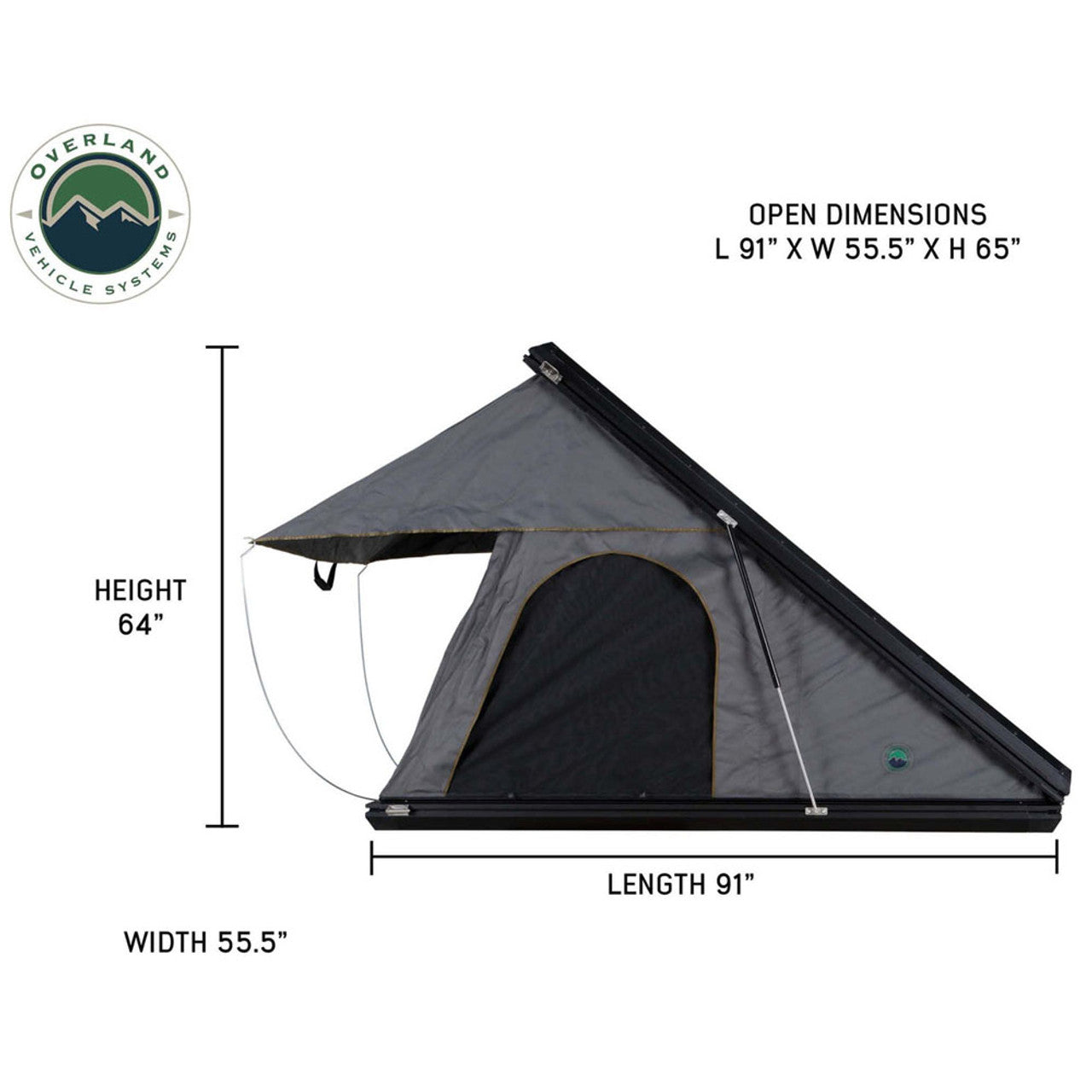 HD Mamba III Clam Shell Aluminum Hard Shell Roof Top Tent