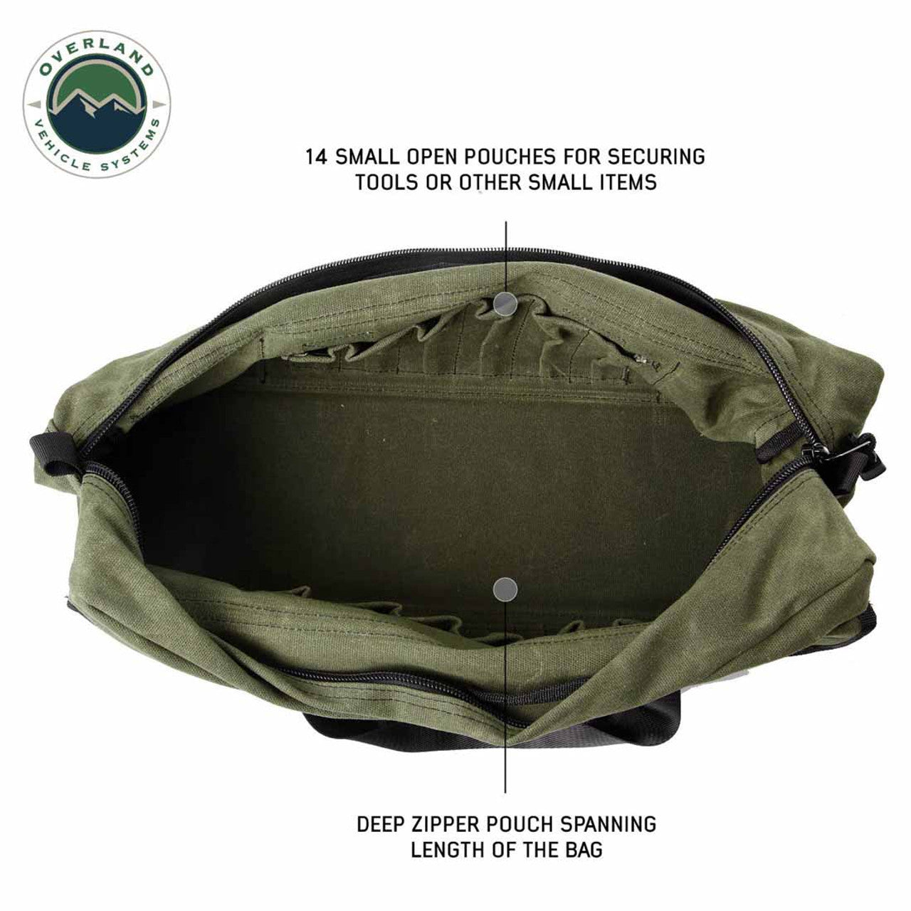 Small Duffle Bag With Handle & Straps- #16 Waxed Canvas Storage