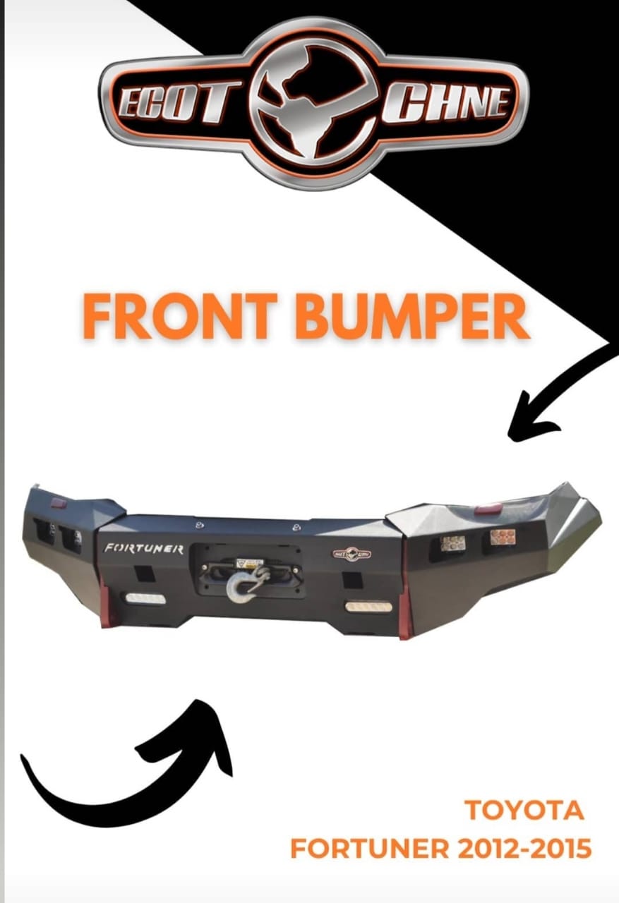 ECOTCHNE Winch-Ready Front Bumper for Toyota Fortuner (2012-2015)