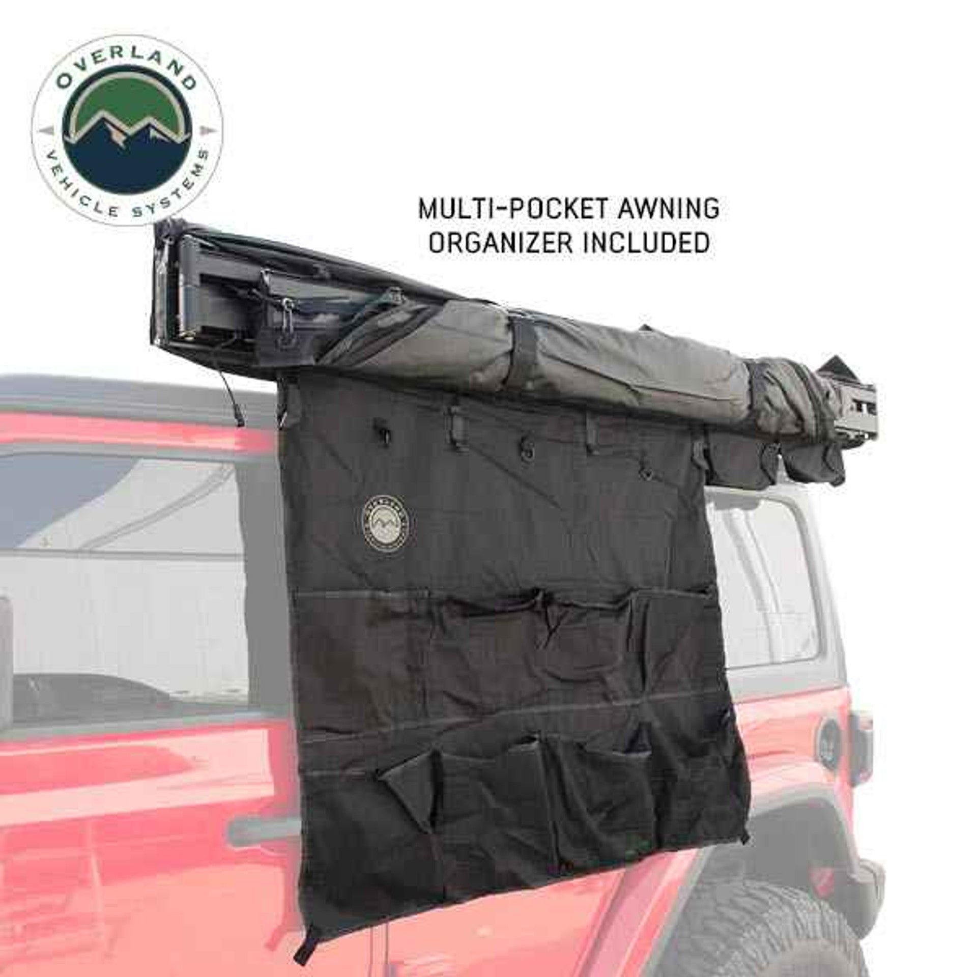 XD Nomadic 180° Awning – Black Body, Black Trim, w/ Travel Bag