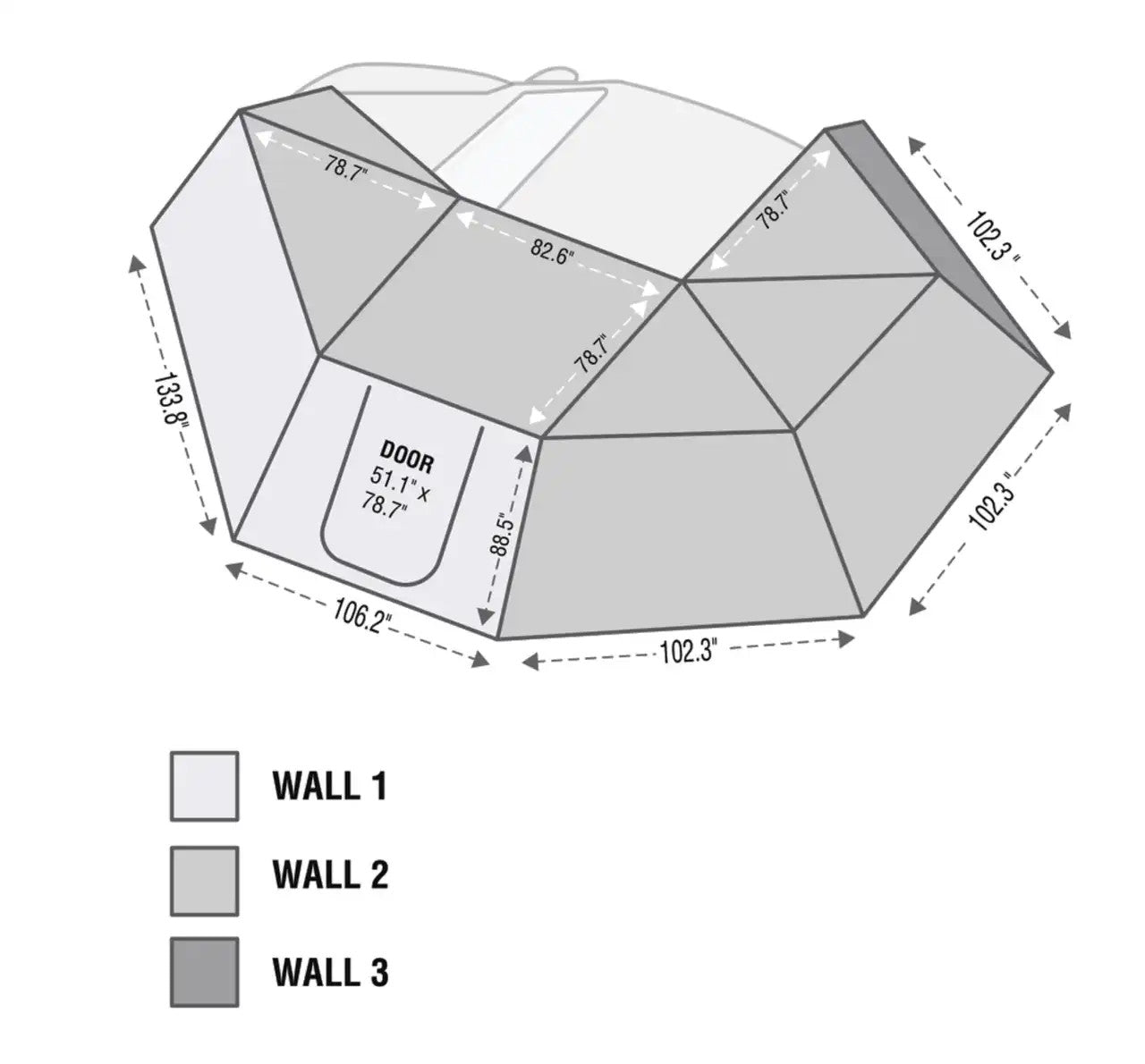 XD Nomadic 270 Degree Awning & Wall Kit Combo