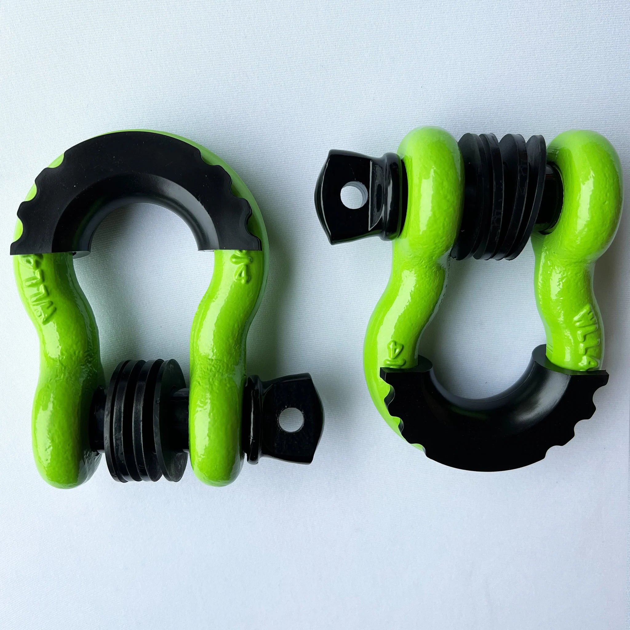 Bull Strap 3/4" HEAVY DUTY 8T D-Ring Shackles Kit w/ Isolators & Washers - qty 2