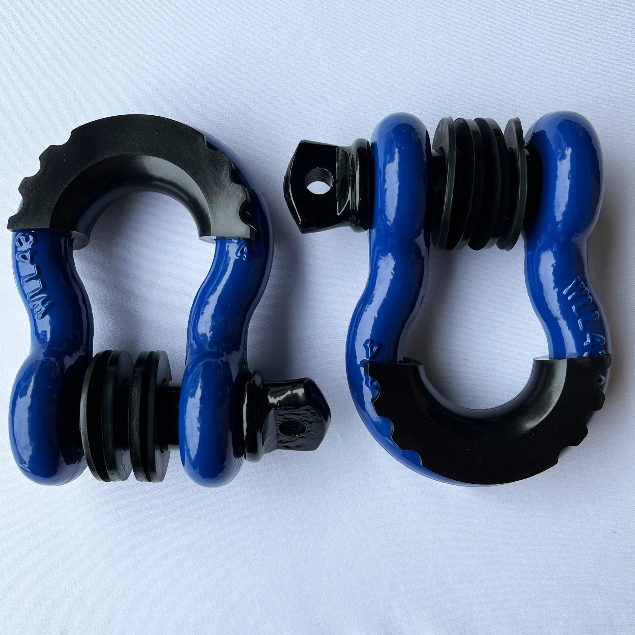 Bull Strap 3/4" HEAVY DUTY 8T D-Ring Shackles Kit w/ Isolators & Washers - qty 2
