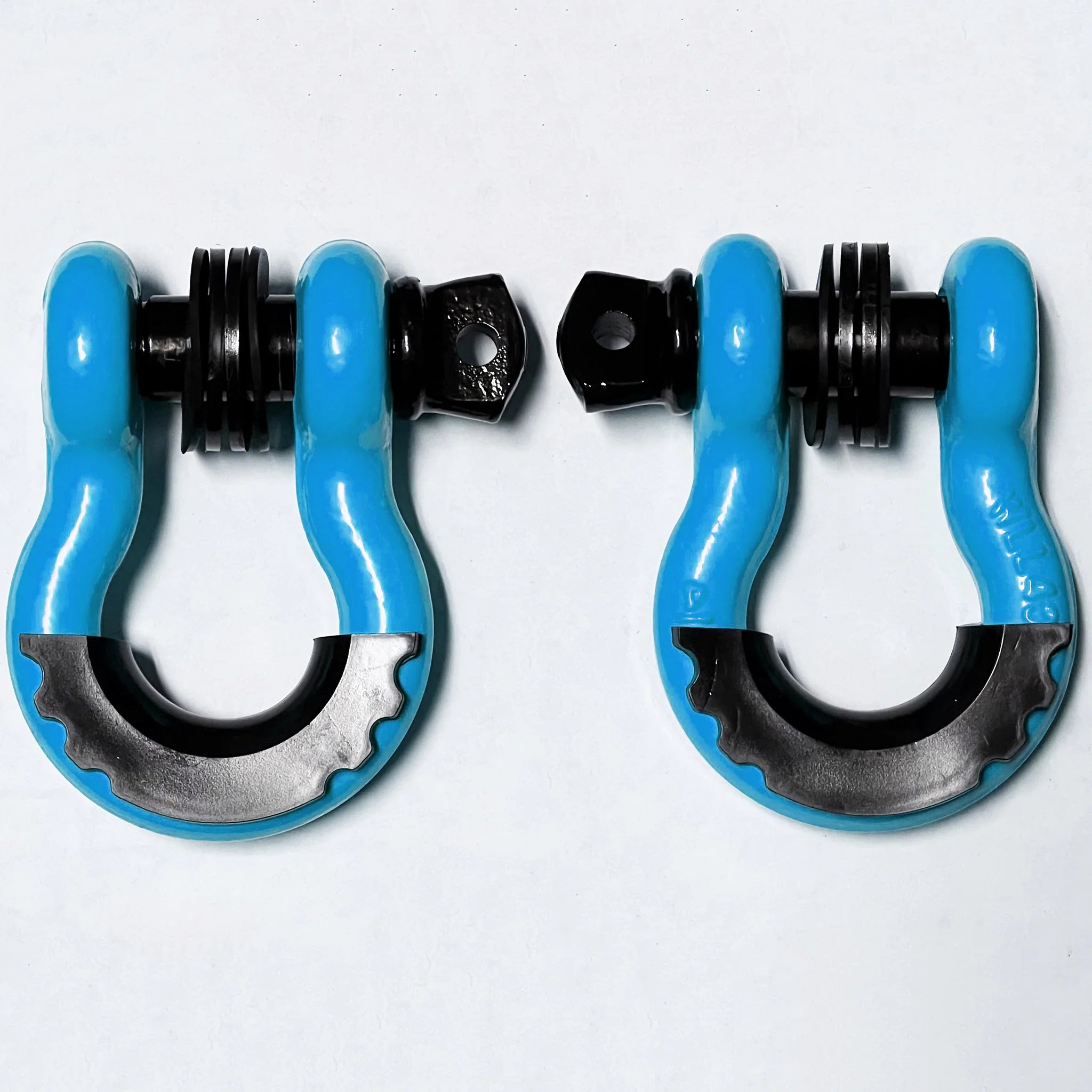 Bull Strap 3/4" HEAVY DUTY 8T D-Ring Shackles Kit w/ Isolators & Washers - qty 2