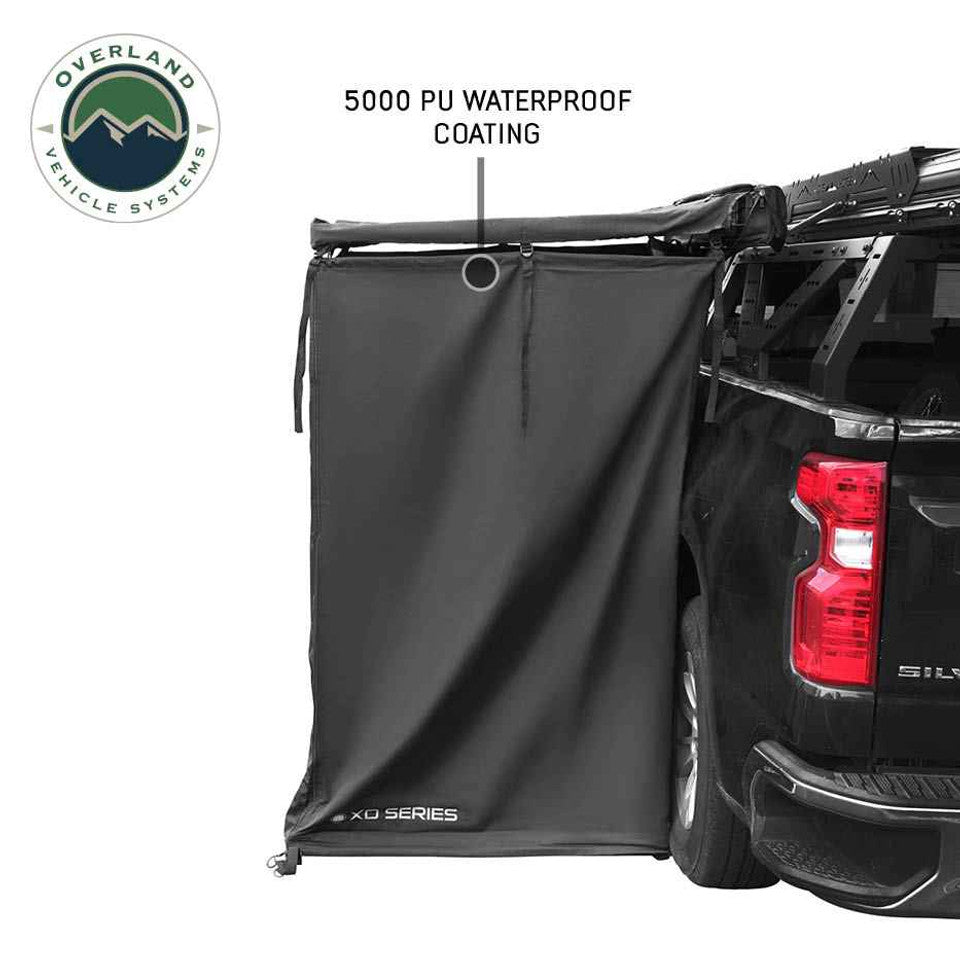 XD Nomadic 90 Degree Pivot Shower Awning - Quick Deploying w/Light Strip & Black Out