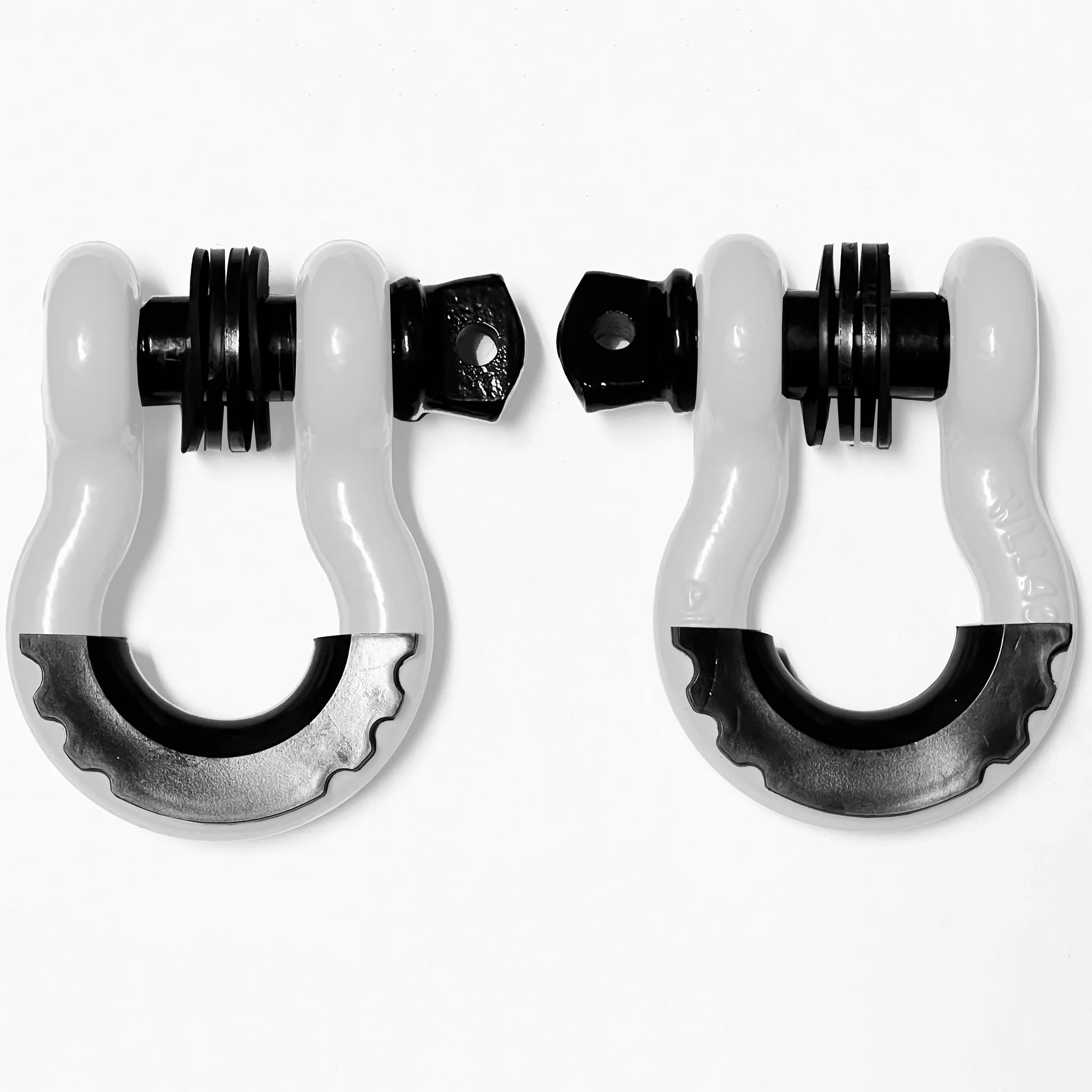 Bull Strap 3/4" HEAVY DUTY 8T D-Ring Shackles Kit w/ Isolators & Washers - qty 2