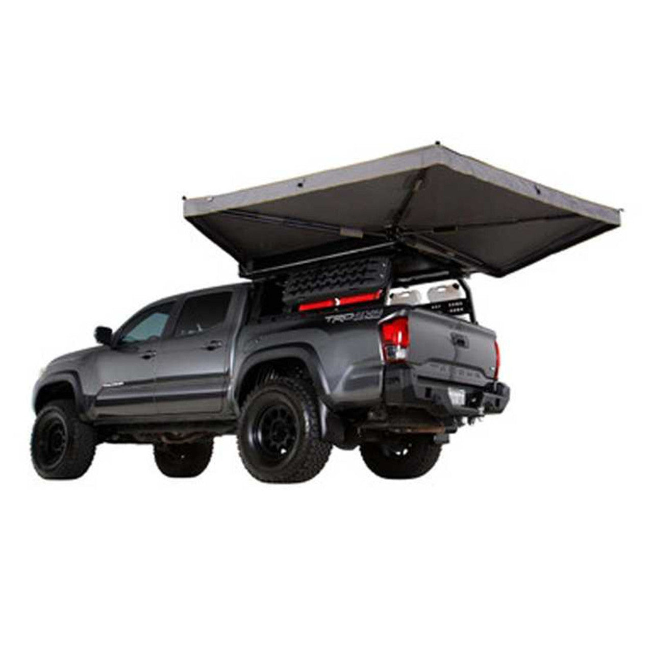 HD Nomadic 270LTE Awning – Driver Side – Dark Gray w/ Black Travel Cover