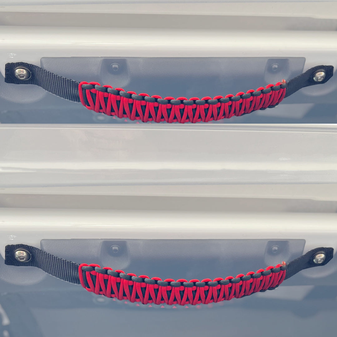 Paracord Grab Handles Bolt-On for Jeep® Wrangler JL, JLU & Gladiator 2018+ Made in USA - 550 Paracord | Bartact®