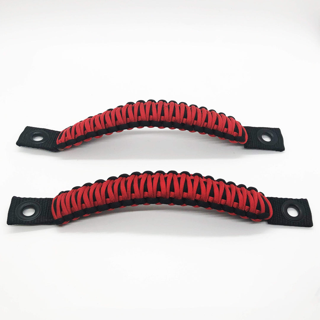 Paracord Grab Handles Bolt-On for Jeep® Wrangler JL, JLU & Gladiator 2018+ Made in USA - 550 Paracord | Bartact®