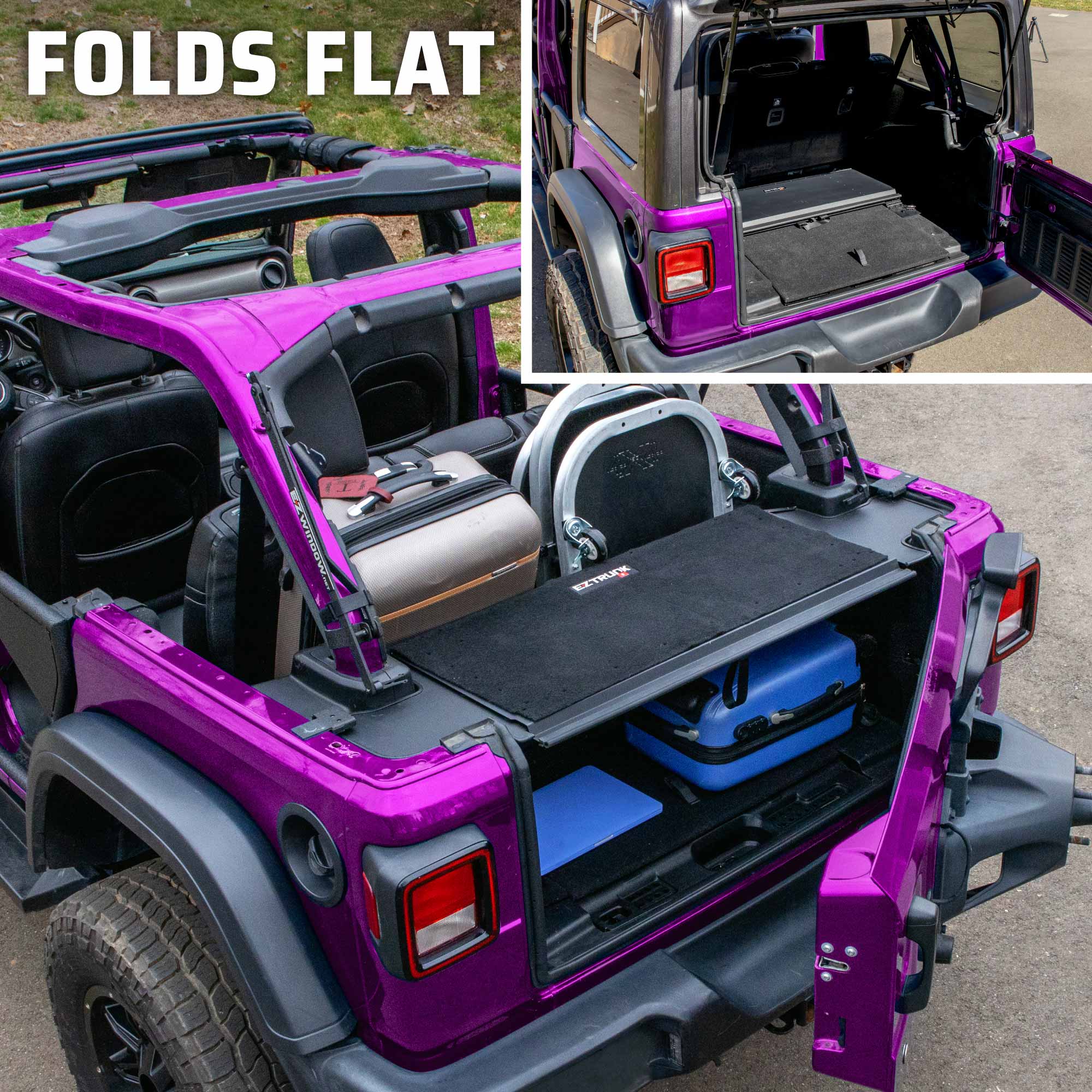 EZ4X4 Foldable Storage system for 2018+Jeep JLU (4Door)