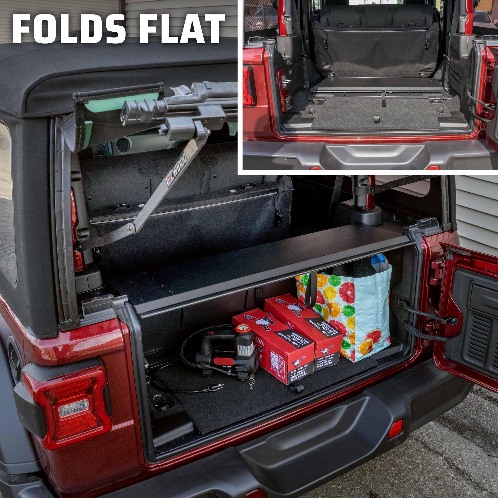 EZ4X4 TRUNK foldable storage system for 2018+Jeep JL (2 Door)