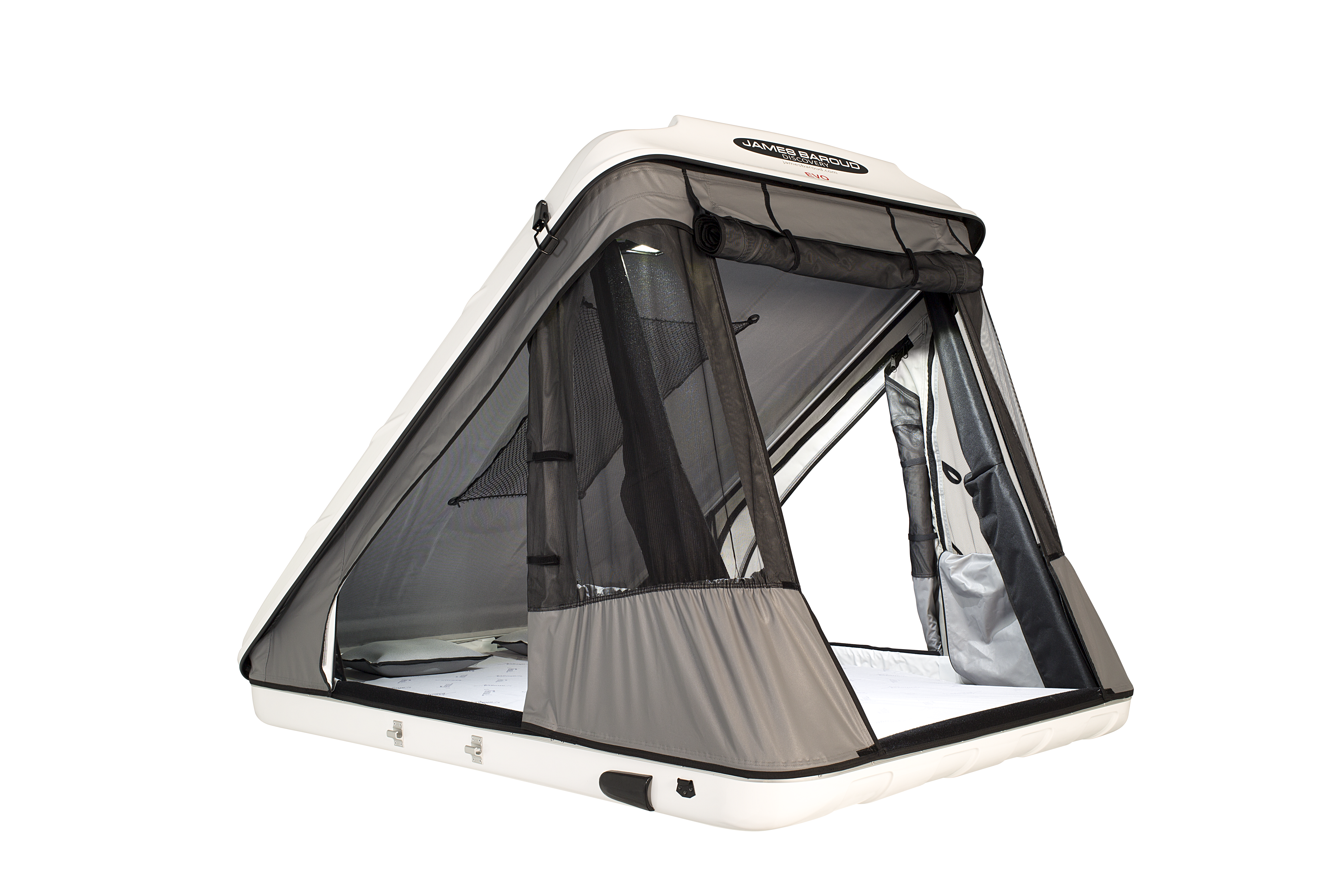 James Baroud Discovery roof top tent in white