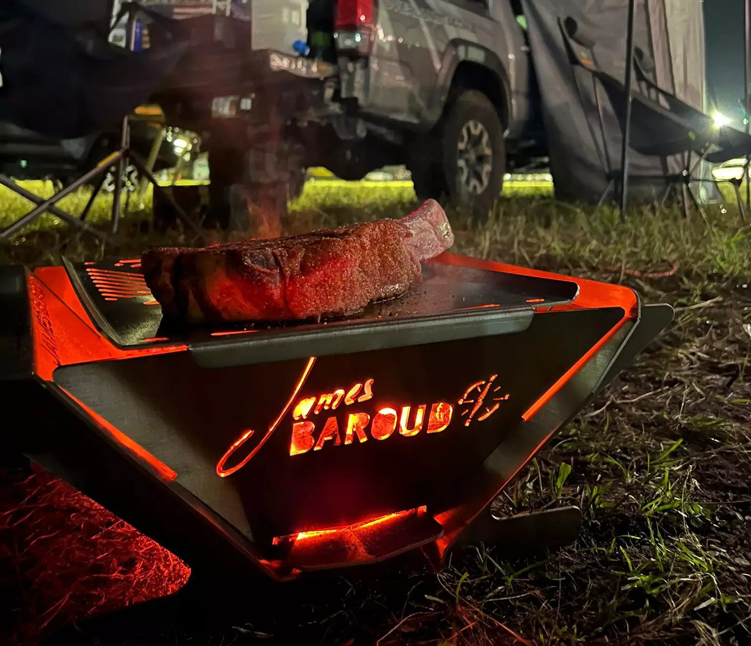 James Baroud Barbeque camping 
