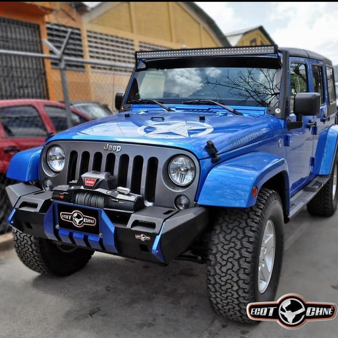 ECOTCHNE Winch-Ready Front Bumper for Jeep Wrangler JK (All Models)