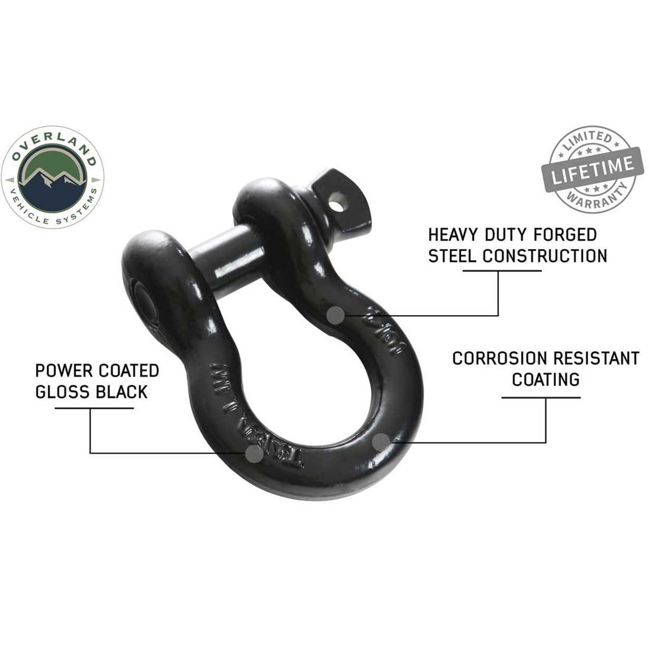 Heavy-duty shackle , D ring