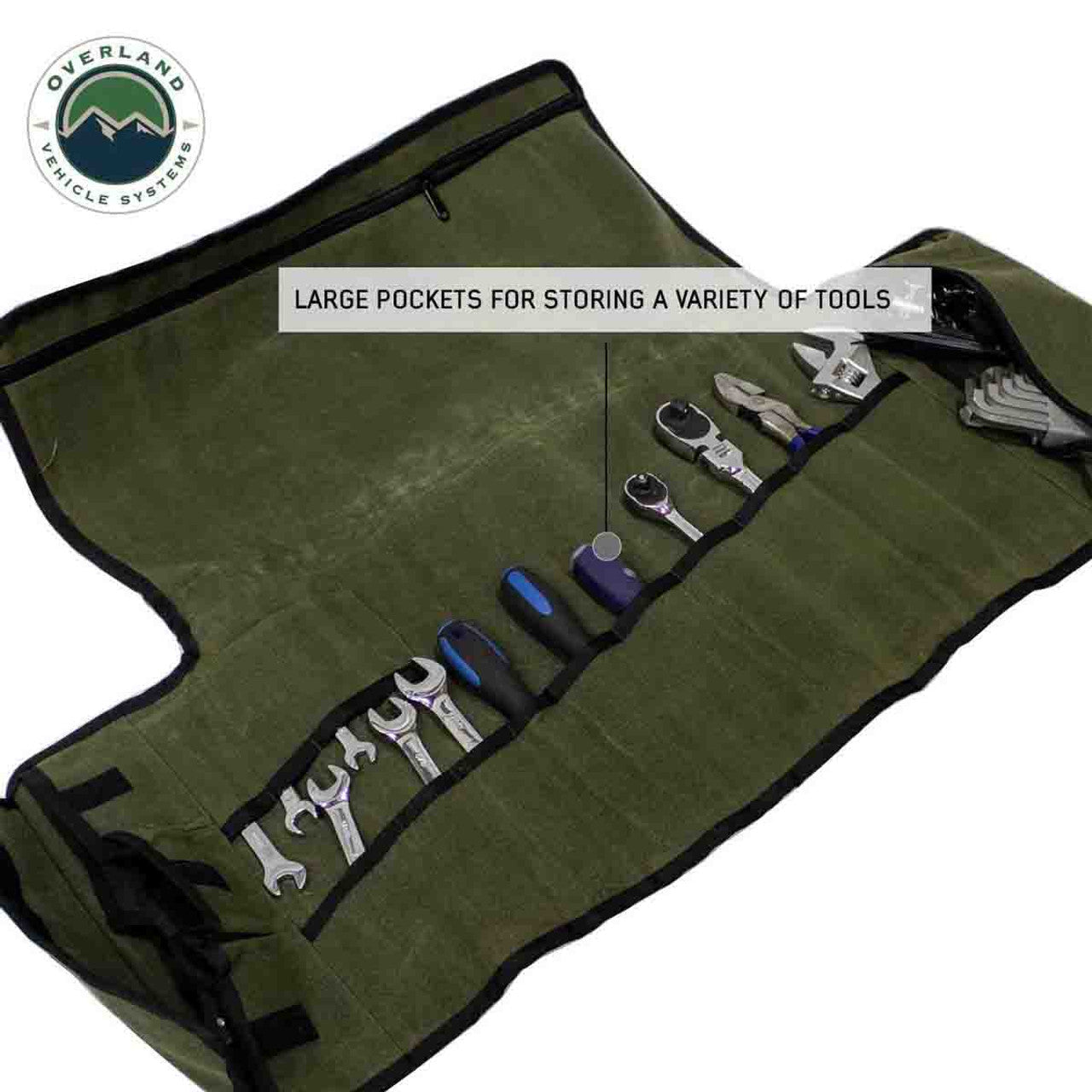 Rolled General Tool Storage Bag – #16 Waxed Canvas