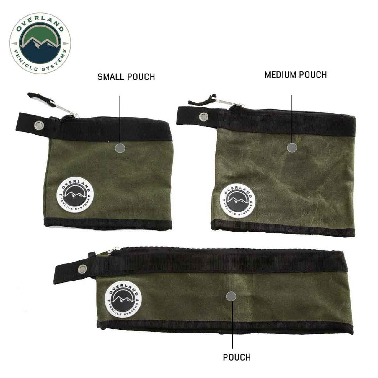 Small/Medium Waxed Canvas 3 Bag Set