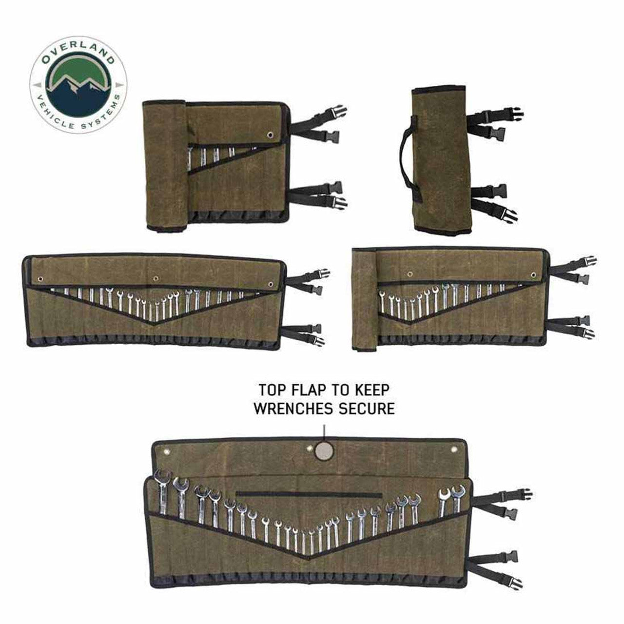 Wrench Tool Roll – #16 Waxed Canvas Storage