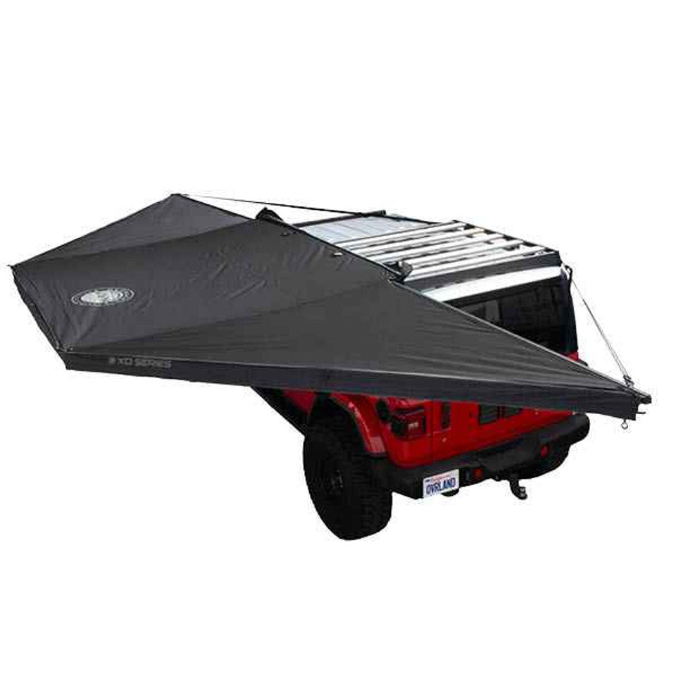 XD Nomadic 180° Awning – Black Body, Black Trim, w/ Travel Bag