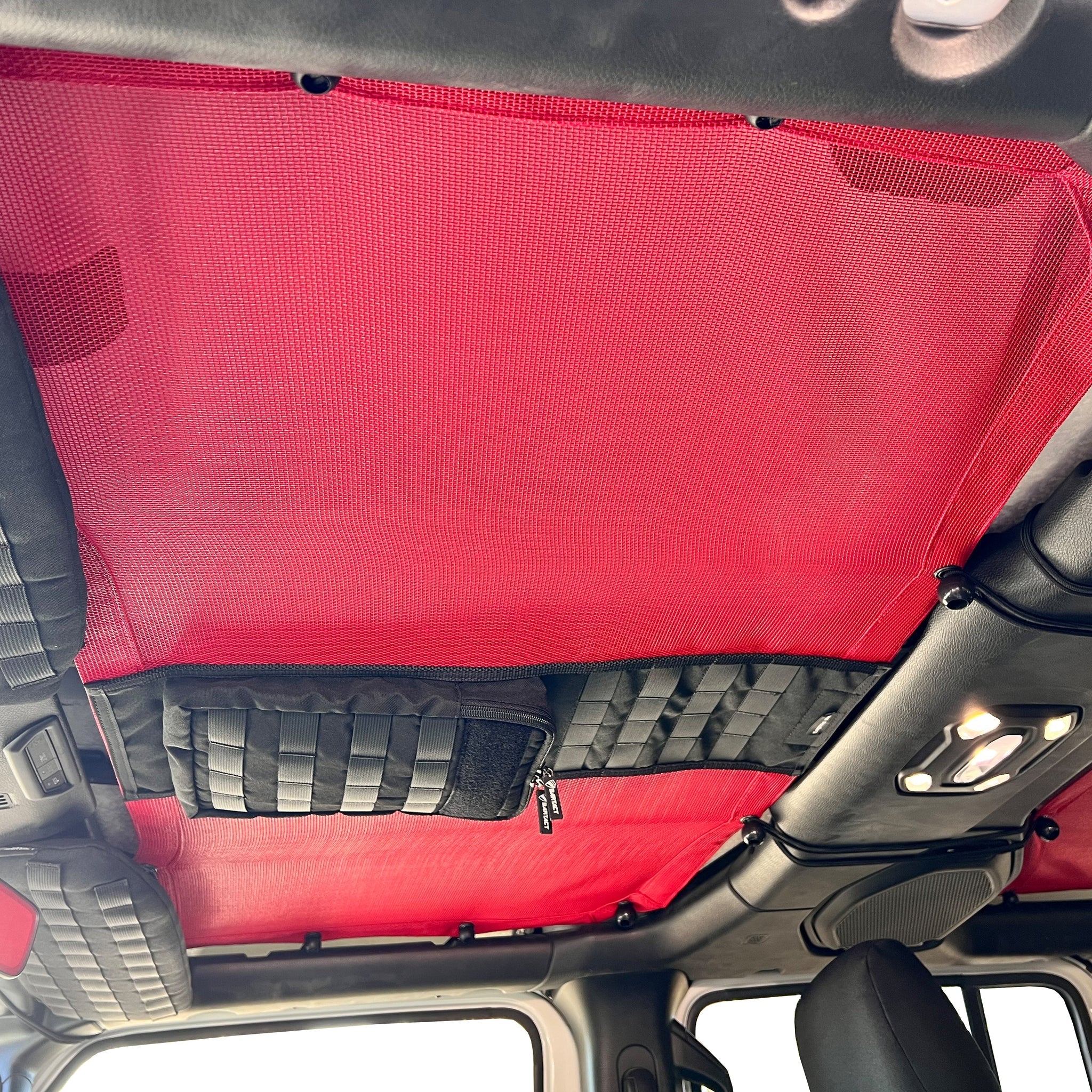 Front Tactical Sun Shade for Jeep® Wrangler JL/JLU 2018–2025 With MOLLE Storage