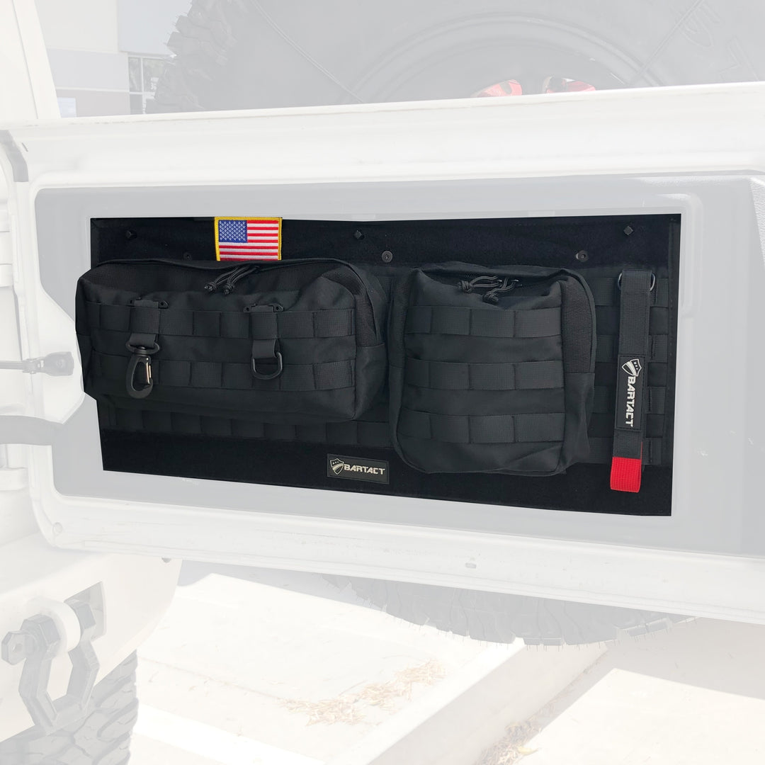 Tailgate MOLLE Panel Kit with Pouches for Jeep® Wrangler JL JLU 2018-23 Bartact®