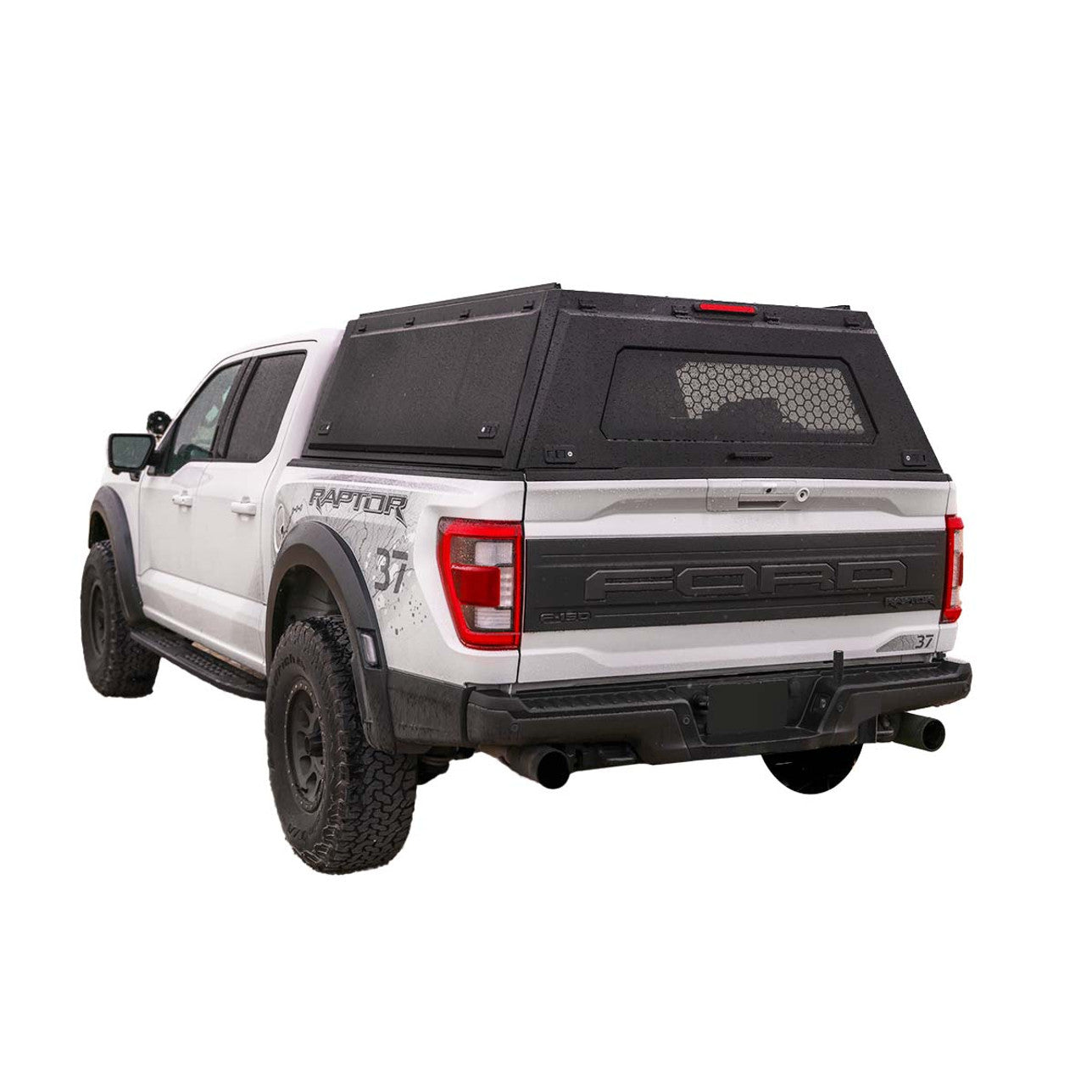 Expedition Truck Cap with Full Wing Doors, Front & Rear Window & 3RD Brake Light